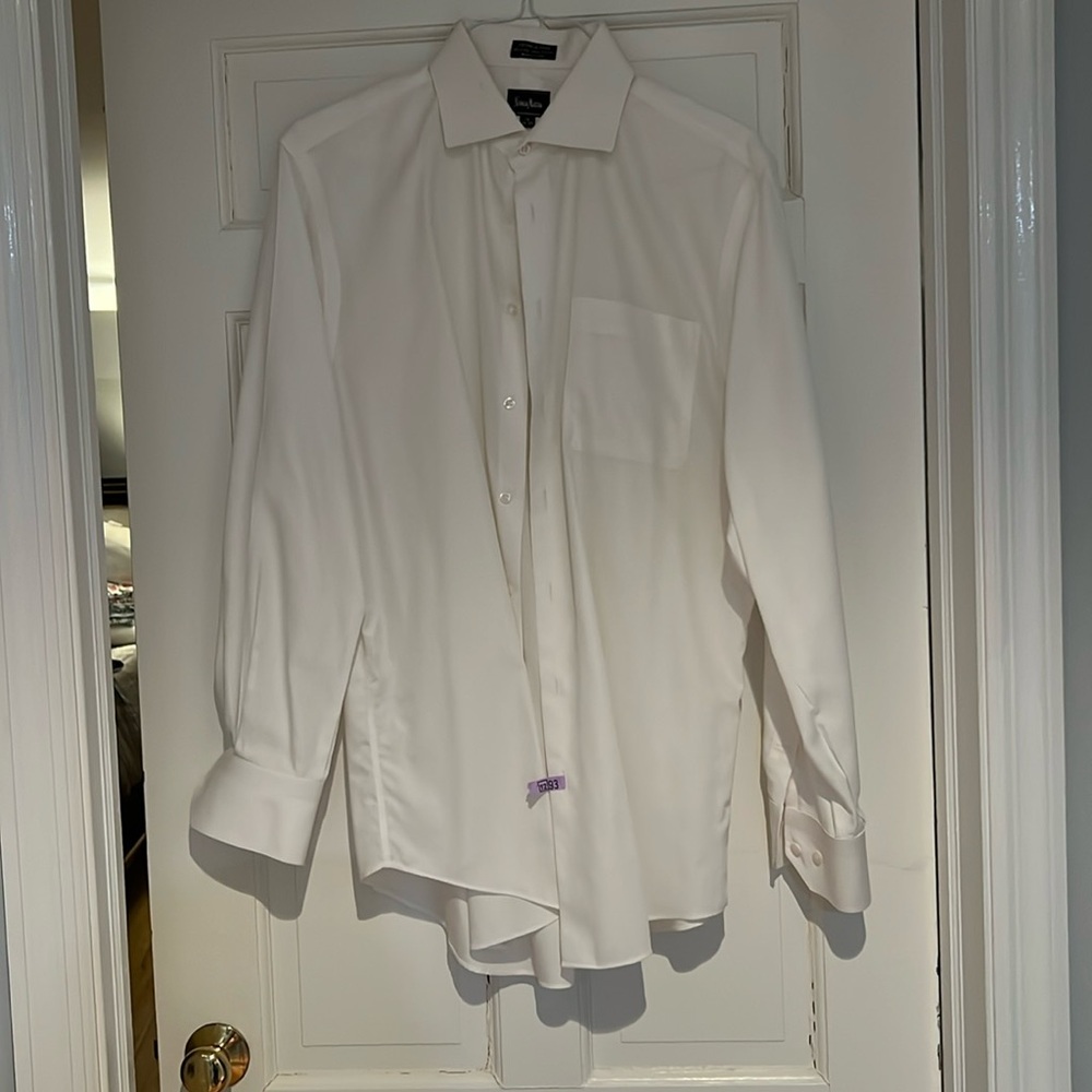 Men’s Neiman Marcus white dress shirt, size 16 34/35